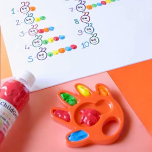 Fingerfarbenpalette in Handform - Tublu.de