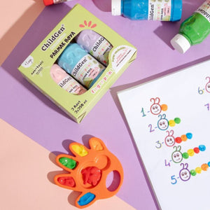Fingerfarbenpalette in Handform - Tublu.de