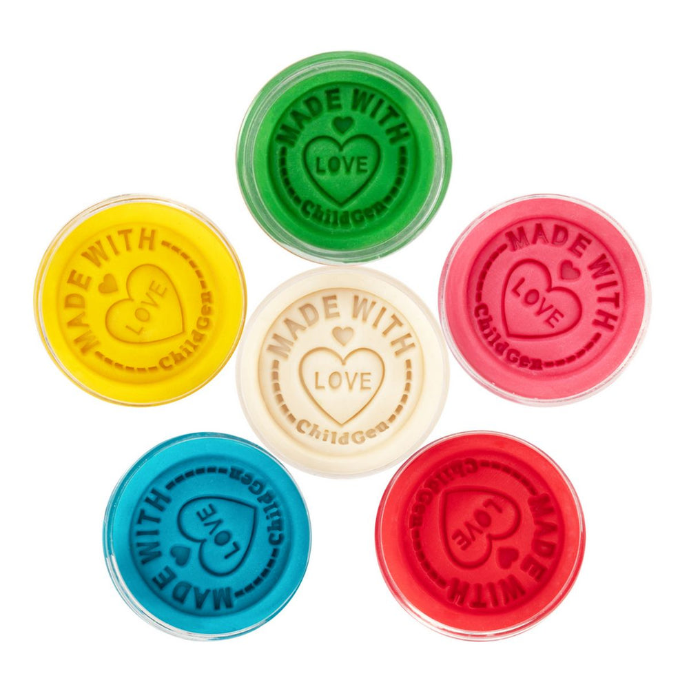 Natürliche Knete in Gläsern – Set mit 6 Farben - Tublu.de