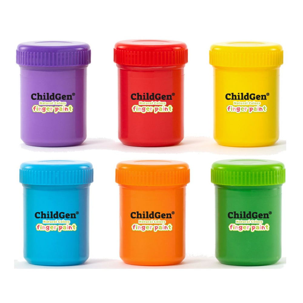 Fingerfarben 6 x 50 ml, leicht abwaschbar - Tublu.de