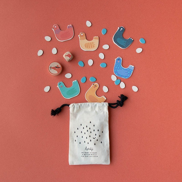 Familienspiel in Taschenversion Cluck, cluck! Fox! – Puk Puk, hier ist der Fuchs!