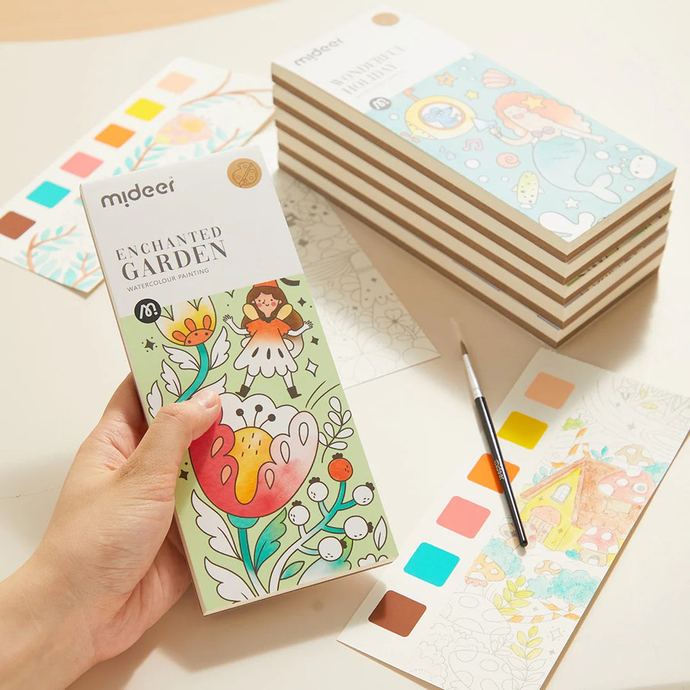 Aquarell-Malbuch – Der verzauberte Garten