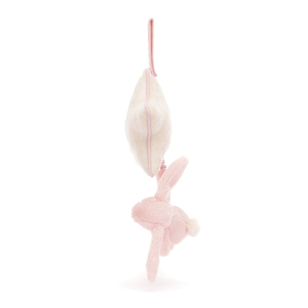 Spieluhr-Hase mit Stern – Hellrosa 30 cm