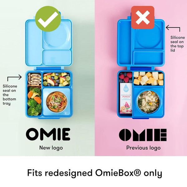 Zwei luftdichte Behälter für die Lunchbox OmieDip – Blue Green