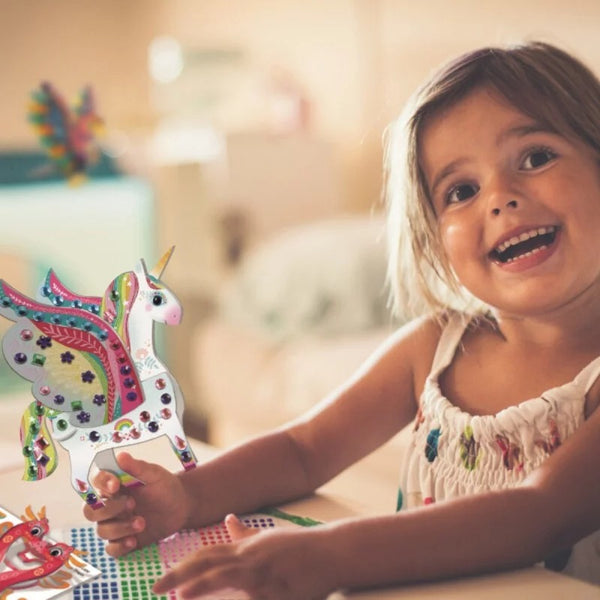 3D-Kunstset mit Diamanten – Märchenhafte Tiere