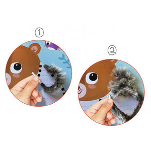 Fädelspiel – Flauschige Waldtiere