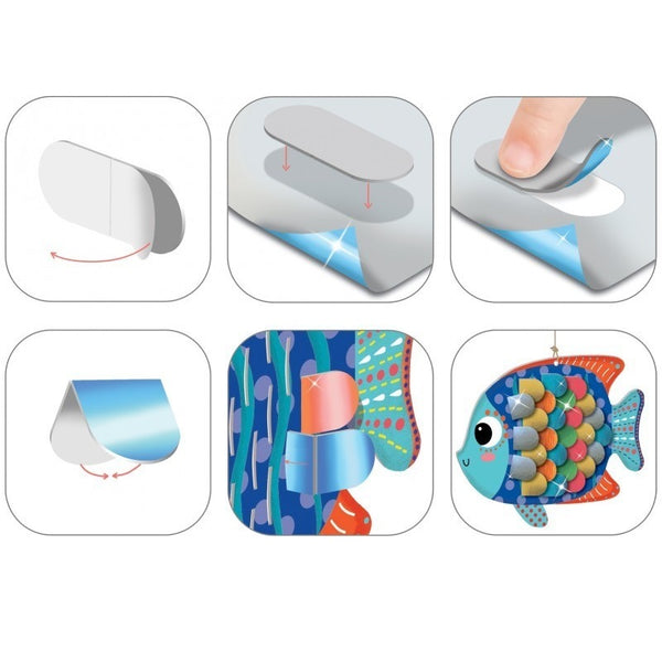 Kunstset mit glänzenden Schuppen – Dinosaurier