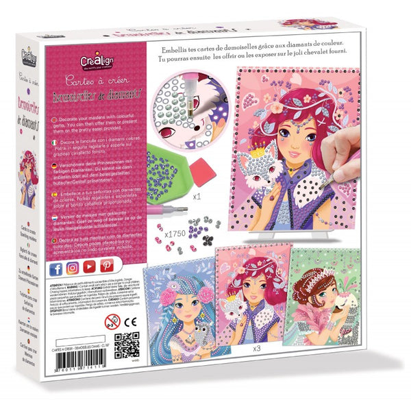 Kunstset mit Diamanten  - Mädchen