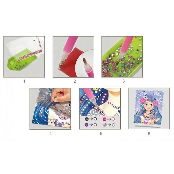 Kunstset mit Diamanten  - Mädchen