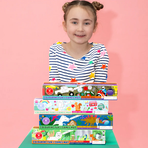 Silikonowa Mata do Kolorowania, Gry i Zabawy Floss&Rock - Dinozaury - Tublu.de