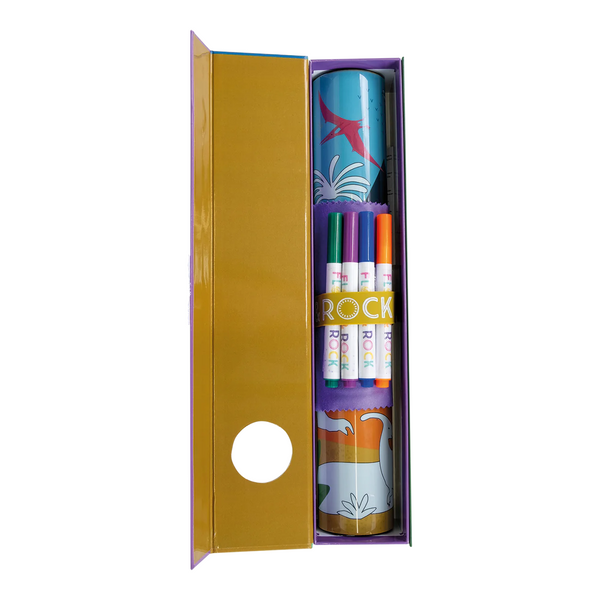 Silikonowa Mata do Kolorowania, Gry i Zabawy Floss&Rock - Dinozaury - Tublu.de