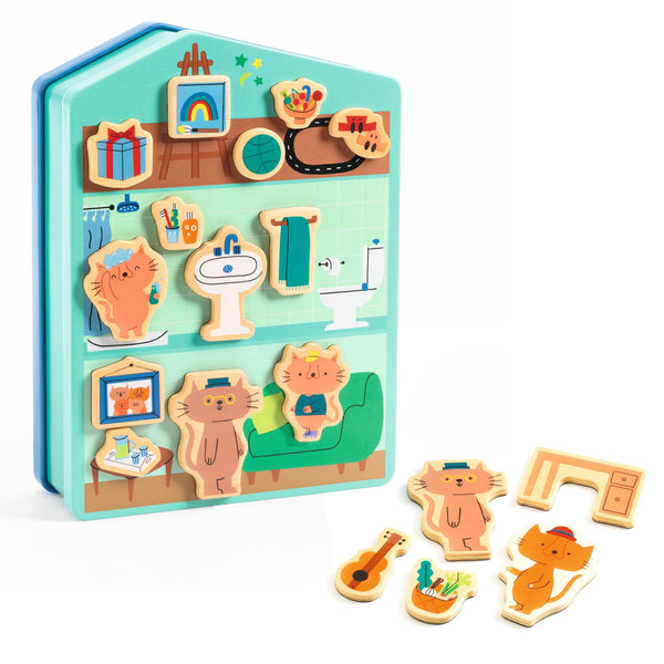 Magnetisches Puzzle – Katzenhaus - Tublu.de