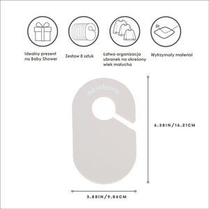 Separator für Babybekleidungsgrößen – Neutral