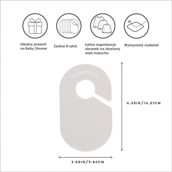 Separator für Babybekleidungsgrößen – Neutral