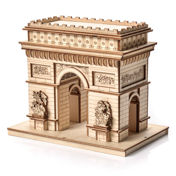 Holzpuzzle 3D-Modell – Triumphbogen