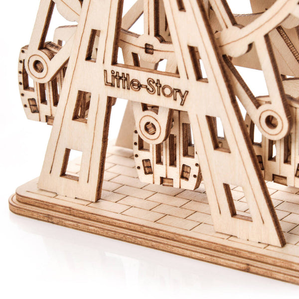 Holzpuzzle 3D-Modell – Teufelsrad