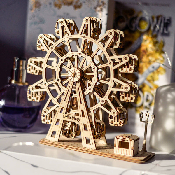Holzpuzzle 3D-Modell – Teufelsrad