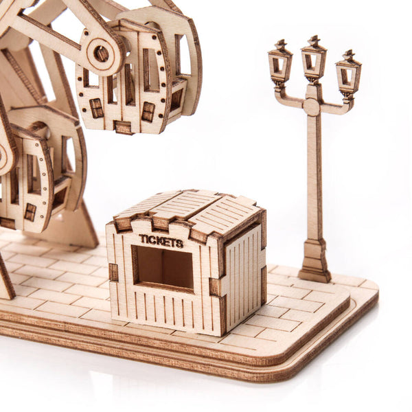 Holzpuzzle 3D-Modell – Teufelsrad