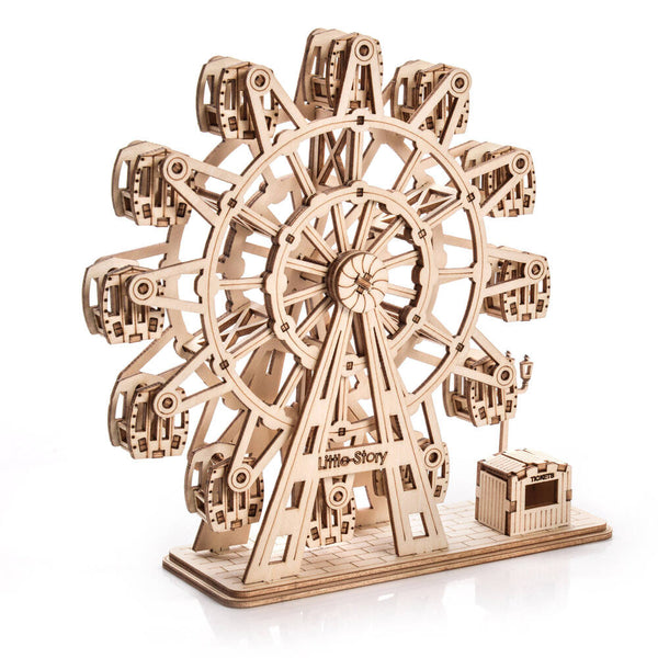 Holzpuzzle 3D-Modell – Teufelsrad