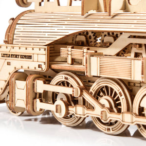 Holzpuzzle 3D-Modell – Lokomotive