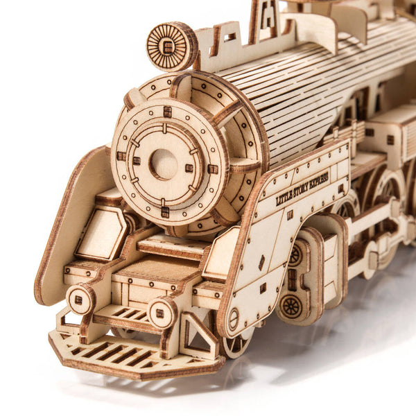 Holzpuzzle 3D-Modell – Lokomotive