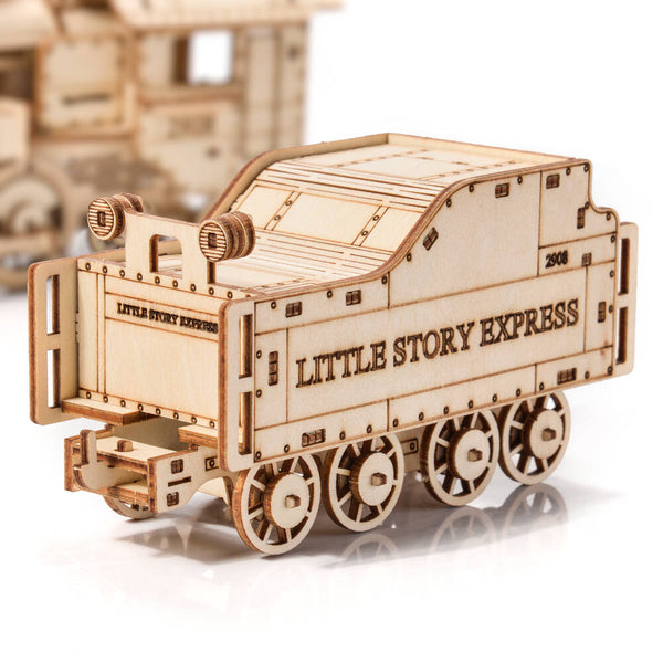 Holzpuzzle 3D-Modell – Lokomotive