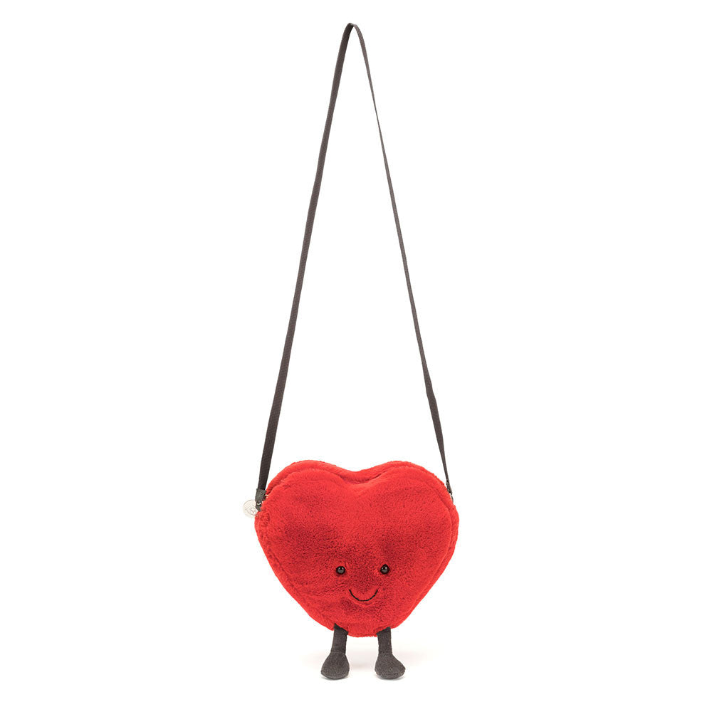 Plüschhandtasche Lächelndes Herz  18 cm