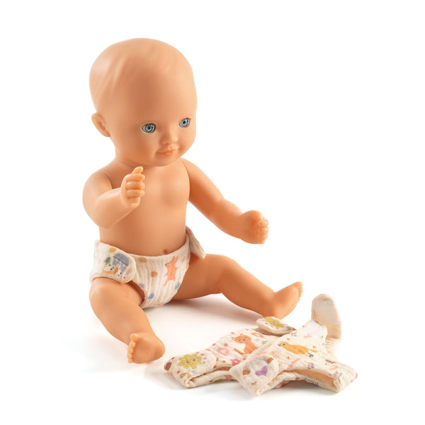 Set mit 3 Windeln für Pomea-Puppen - Tublu.de