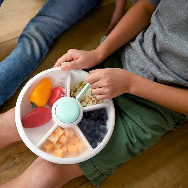 Großer Snackbehälter Snack Spinner - Macaron Blue