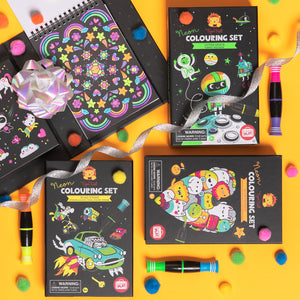Neon-Malbuch-Set – Weltraum - Tublu.de