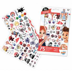 Tattoos - Manga Kawai 75 Stk.