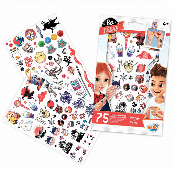 Tattoos - Manga Kawai 75 Stk.