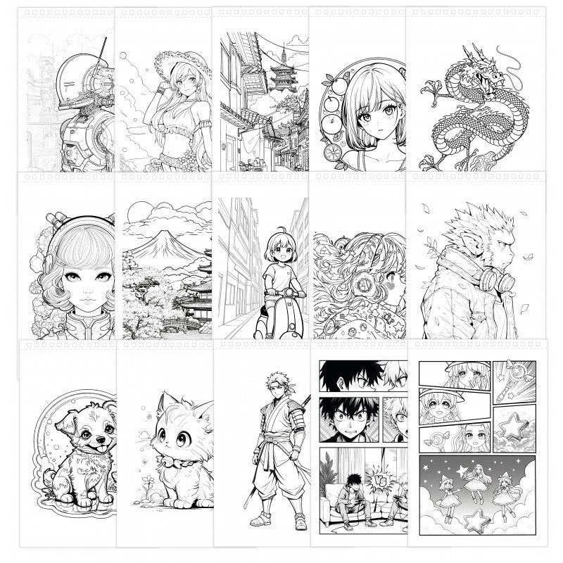 Manga Comics Skizzenbuch - Professional Studio - Tublu.de