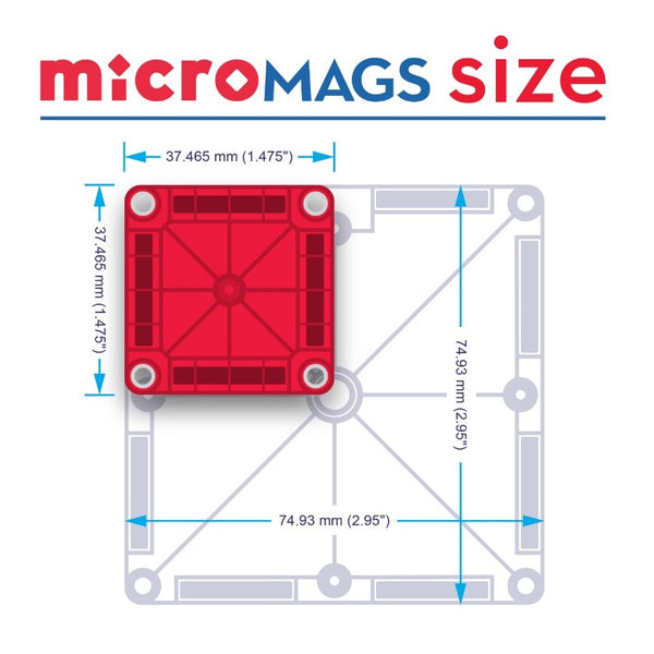 Magnetbausteine – microMAGS Combo 46 Teile - Tublu.de