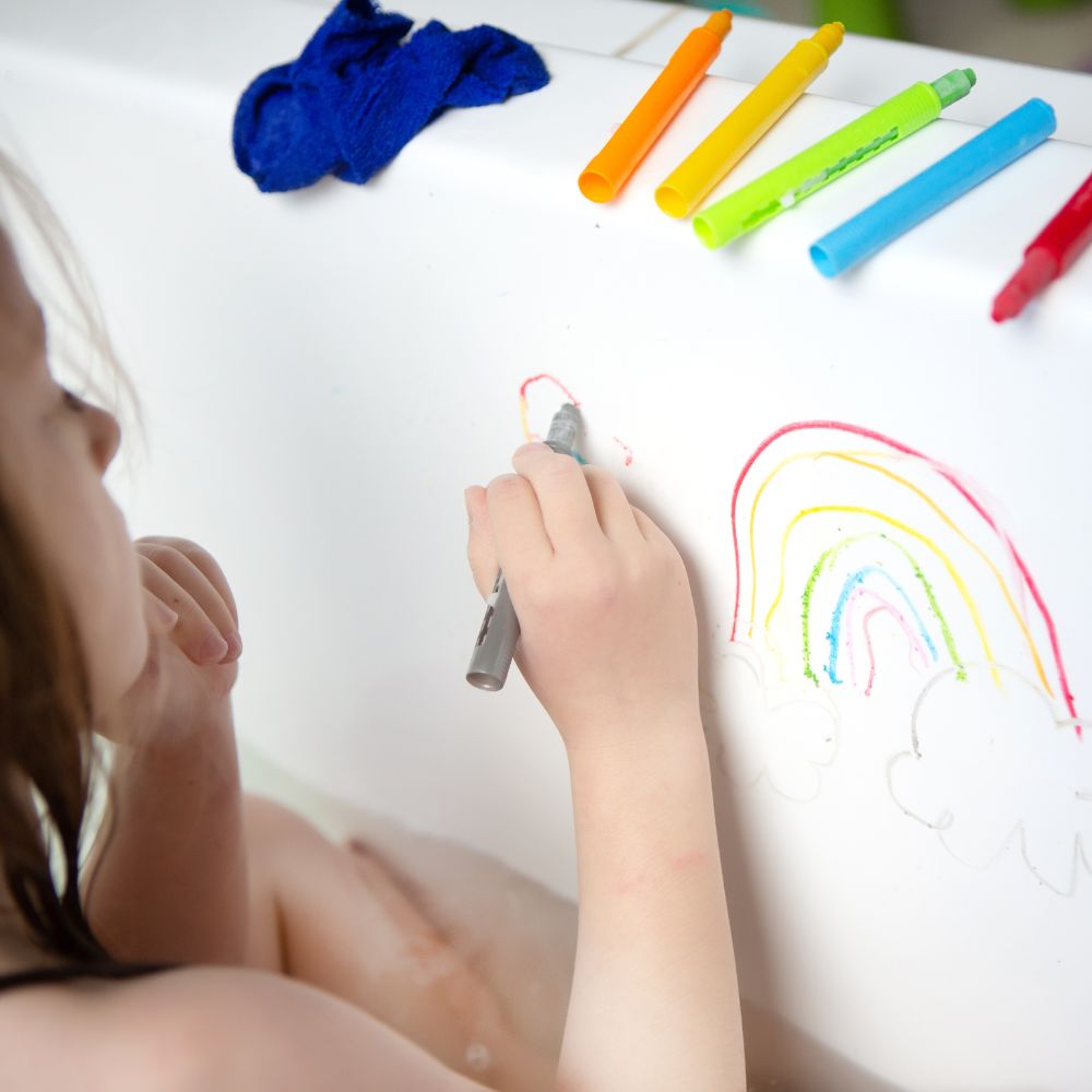 Badespielzeug – Abwaschbare Buntstifte