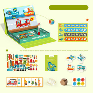 Magnetisches Puzzle und Spiel 2in1 – Fahrzeuge