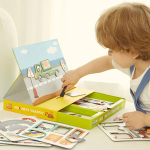 Magnetisches Puzzle und Spiel 2in1 – Fahrzeuge