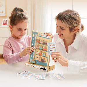 Logisches Puzzlespiel für Kinder – Parkplatz