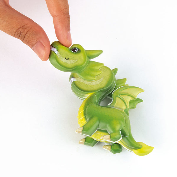 3D-Puzzle Drachen – Rosa
