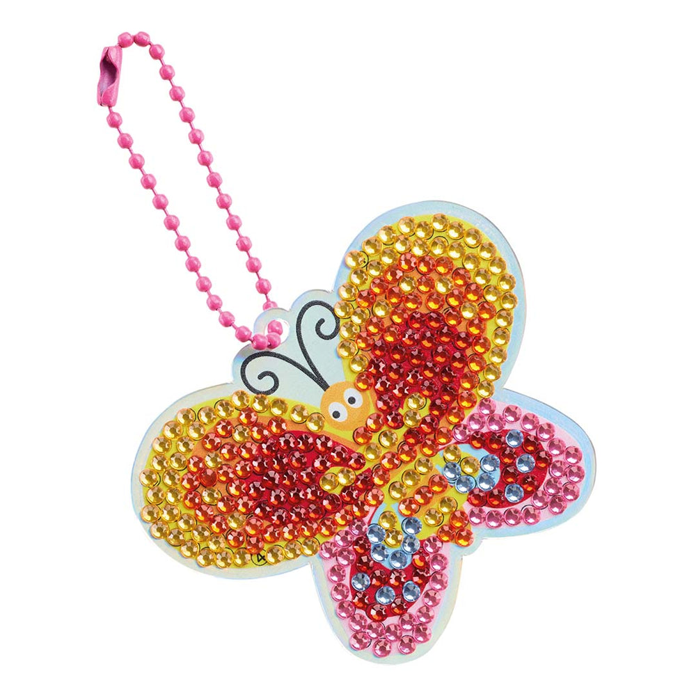 DIY-Diamant-Schlüsselanhänger-Bausatz - Schmetterling