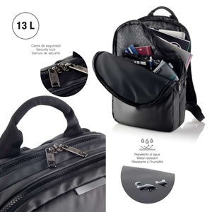 Rucksack Back To Work – Schwarz 13 l
