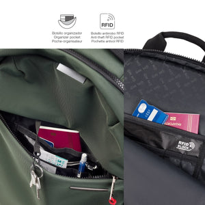 Rucksack Back To Work – Grün 22 l
