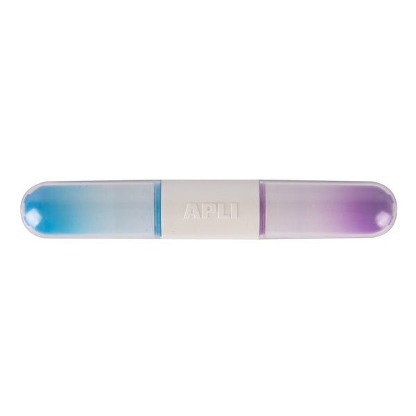 Doppelseitige Textmarker, 6 Farben – 3 Stück