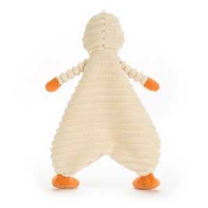 Kuscheltier aus Stoff – Entchen aus Cord 28 cm