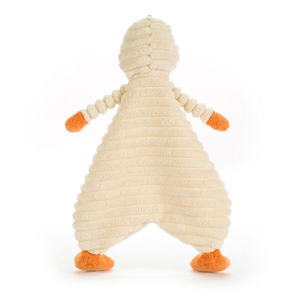 Kuscheltier aus Stoff – Entchen aus Cord 28 cm