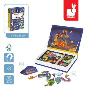 Magnetisches Puzzle Magnetibook – Drachen