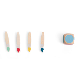 Holz-Memory-Spiel – Bunte Pinsel
