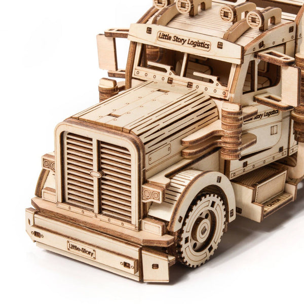Holzpuzzle 3D-Modell – LKW