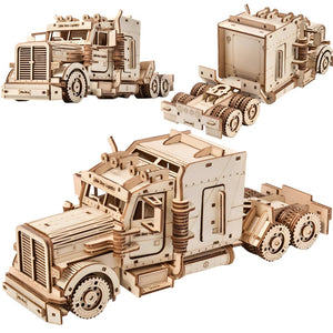 Holzpuzzle 3D-Modell – LKW