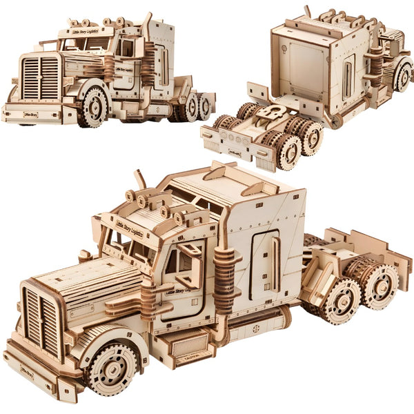 Holzpuzzle 3D-Modell – LKW